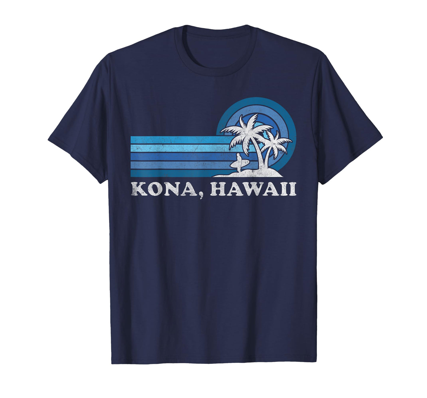 Kona Hawaii Beach Vintage Family Summer Vacation T-Shirt