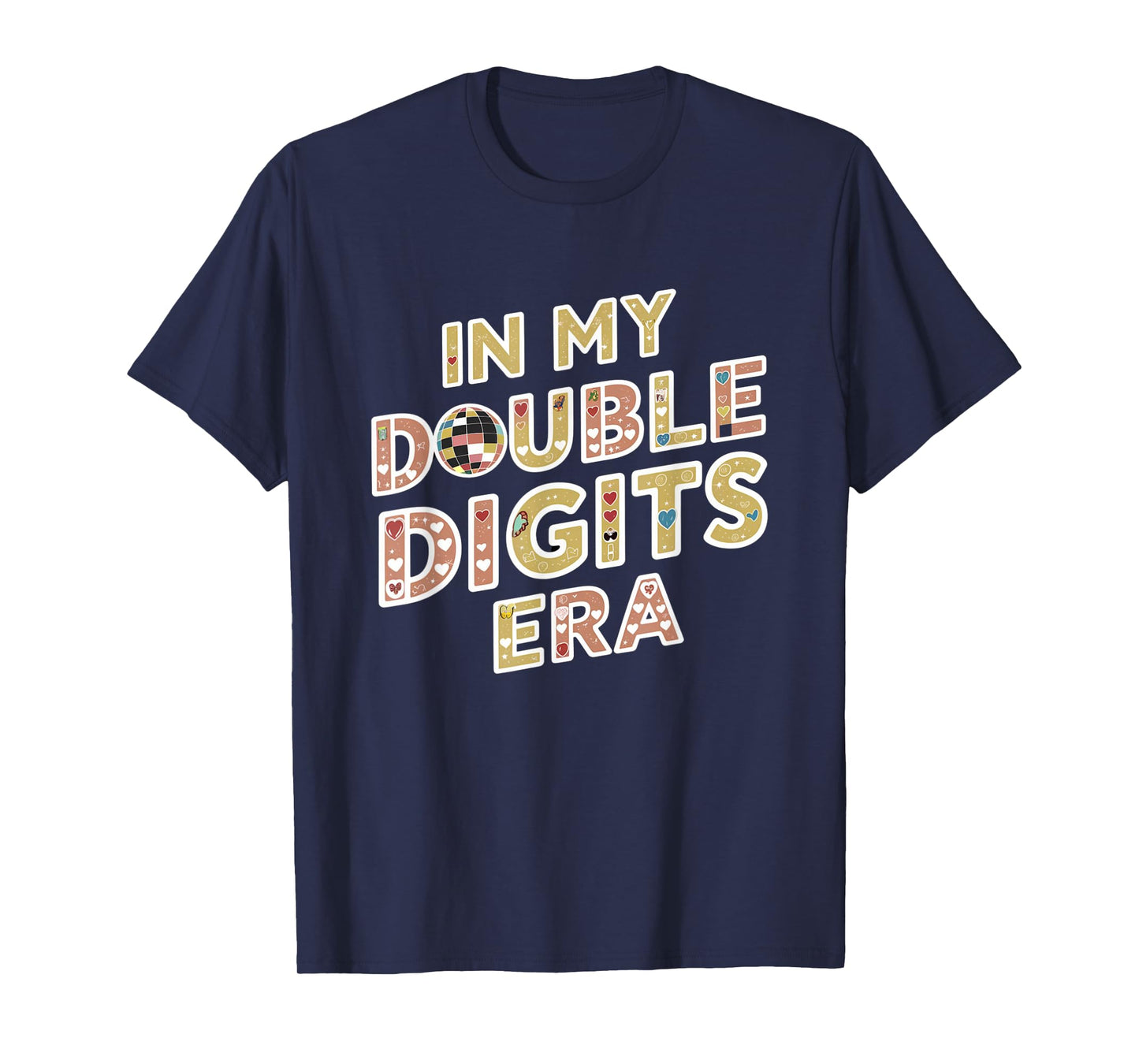In My Double Digits Era 10th Birthday Retro 10 Year Old T-Shirt