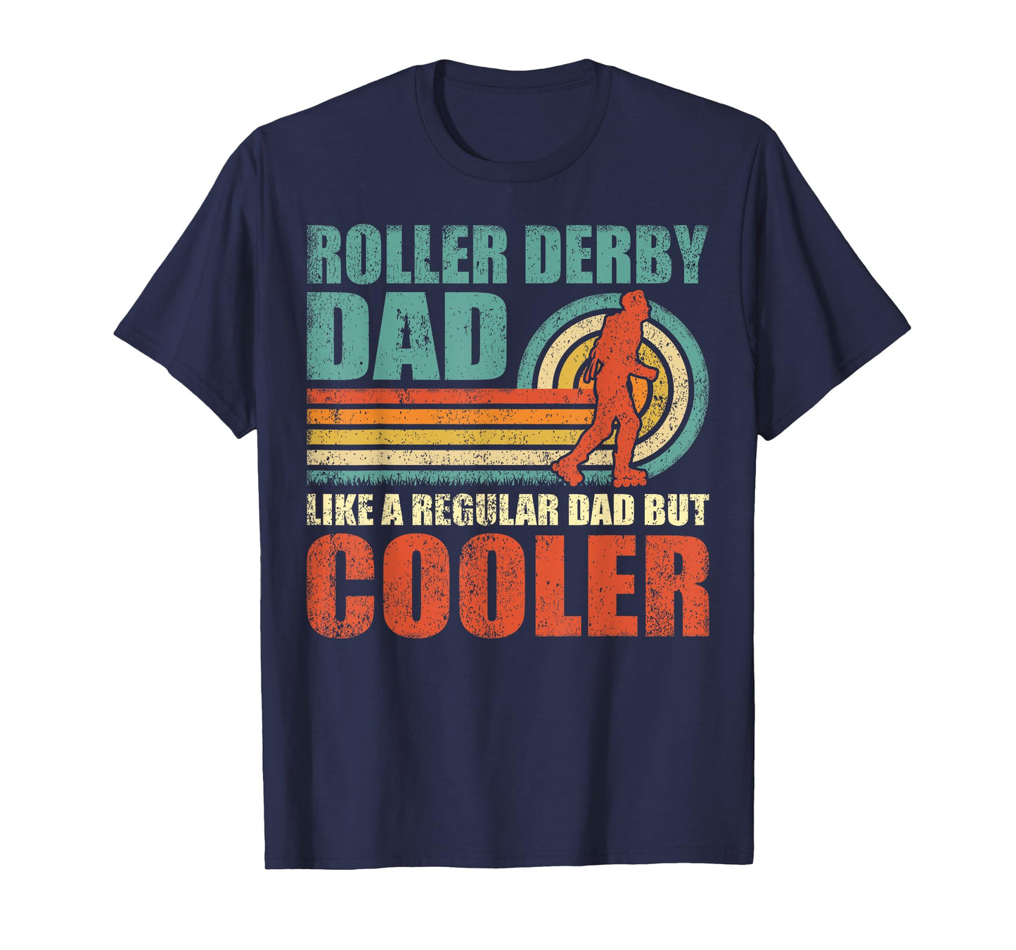 Retro Style Vintage Roller Derby Dad Father's Day T-Shirt