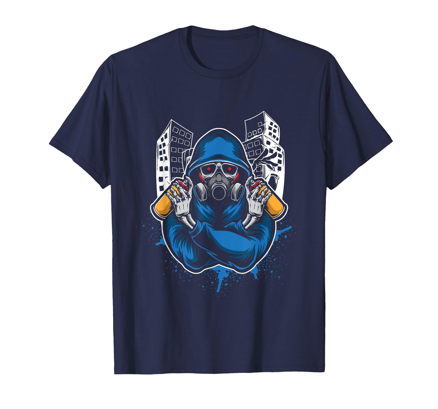 Graffiti Artist Skull Graffiti Tag Urban Street Art Rap Gift T-Shirt