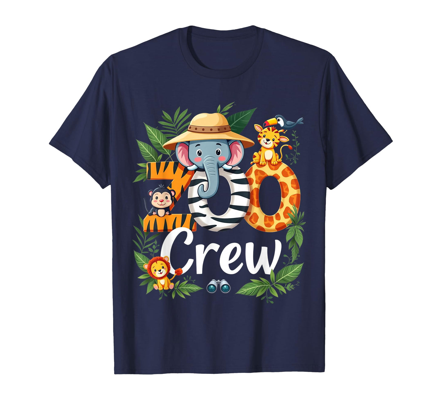 Zoo Crew Safari Adventure Wildlife Expedition Trip Animals T-Shirt