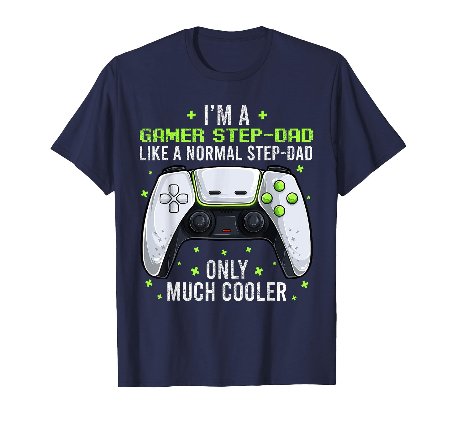 Gamer Step-dad Gaming Shirt Fathers Day Video Game Bonus Dad T-Shirt