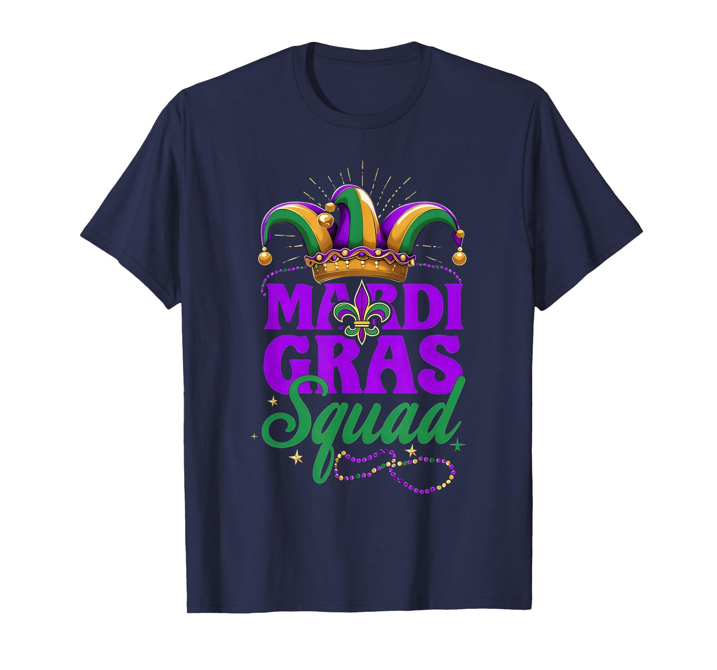 Mardi Gras Squad Matching Group Mardi Gras Cruise Crew Party T-Shirt
