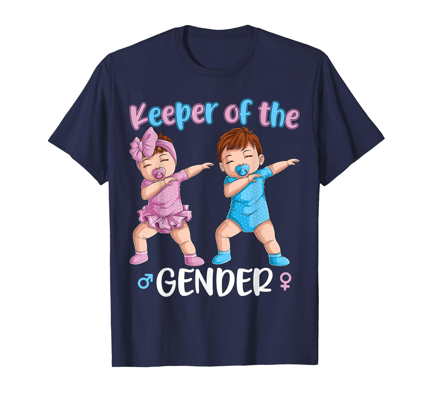 Keeper Of The Gender Reveal Party Baby Announcement Women T-Shirt