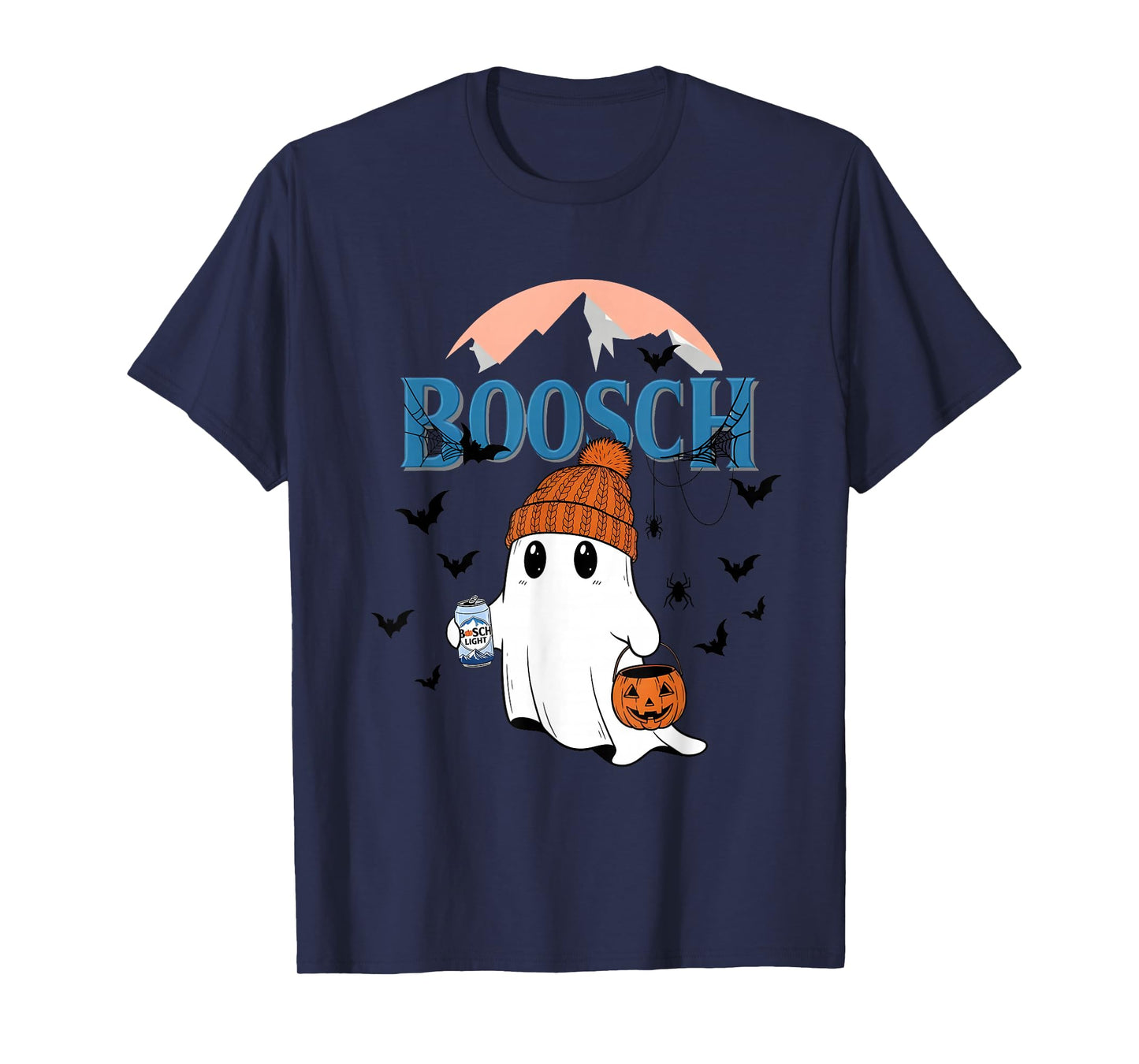 Cute Boosch Light Ghost Beer Pumkins Ghost Halloween T-Shirt