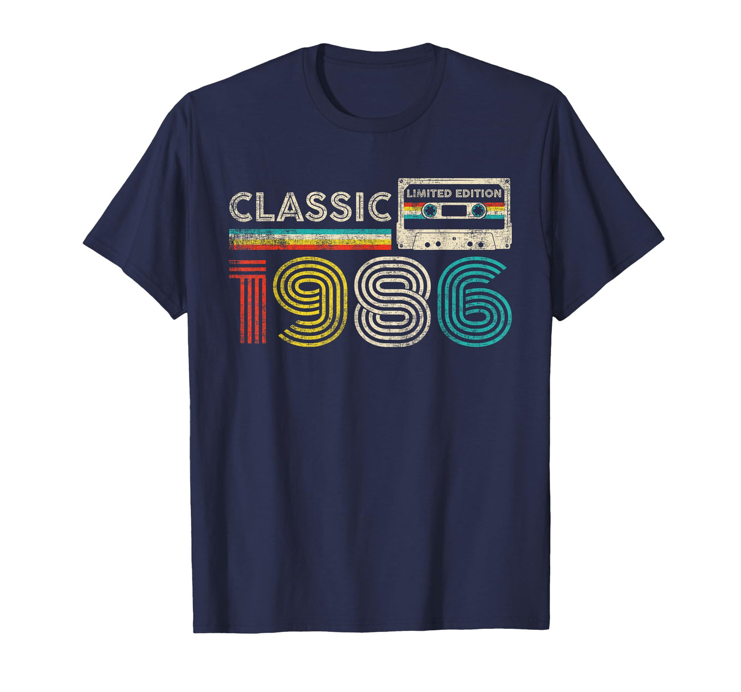 Classic 1986 Vintage 1986 Cassette Tape Men Women Birthday T-Shirt