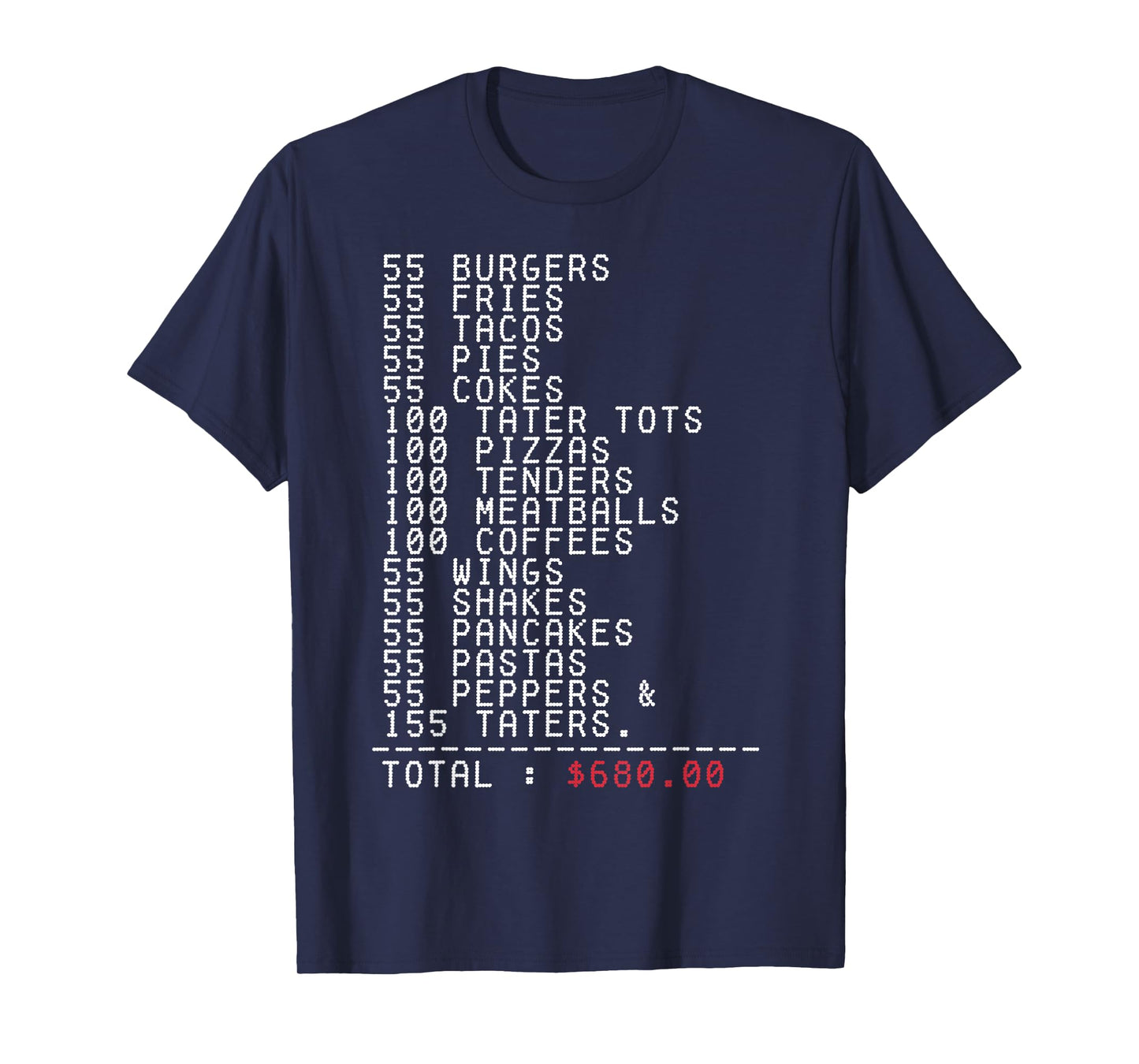 55 Burgers 55 Fries I Think You Should Leave Funny T-Shirt