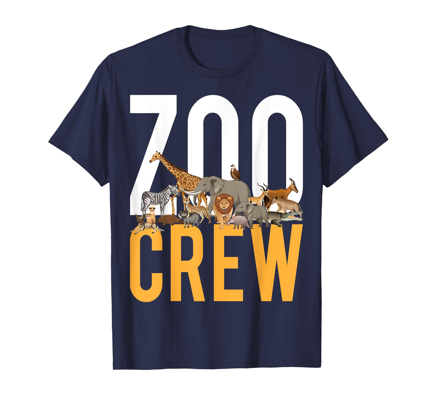 Safari Jungle Animals Zoo Keeper Wildlife Lover Zoo Crew T-Shirt