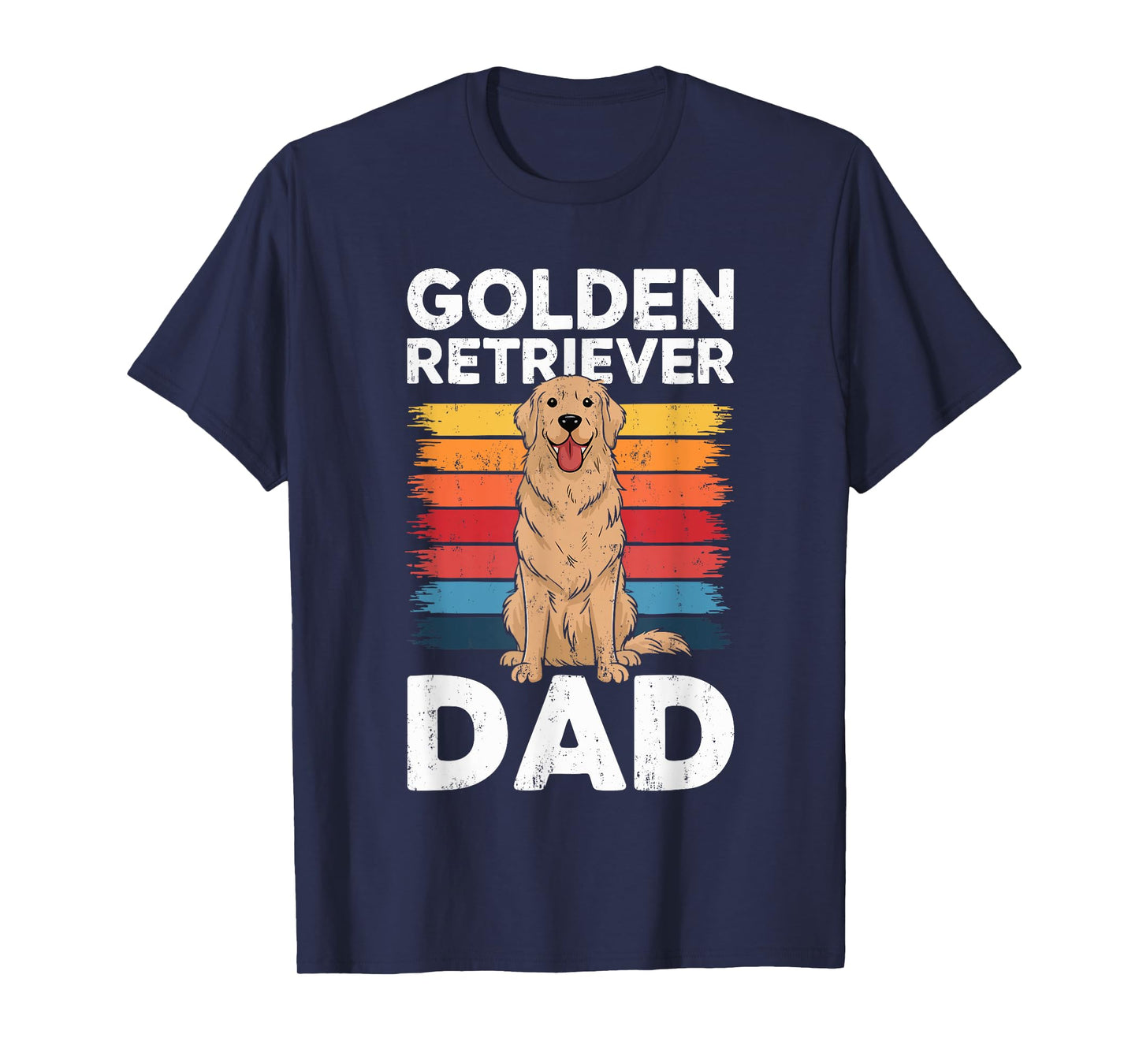 Golden Retriever Dad Shirt Men Daddy Dog Lover Fathers Day T-Shirt