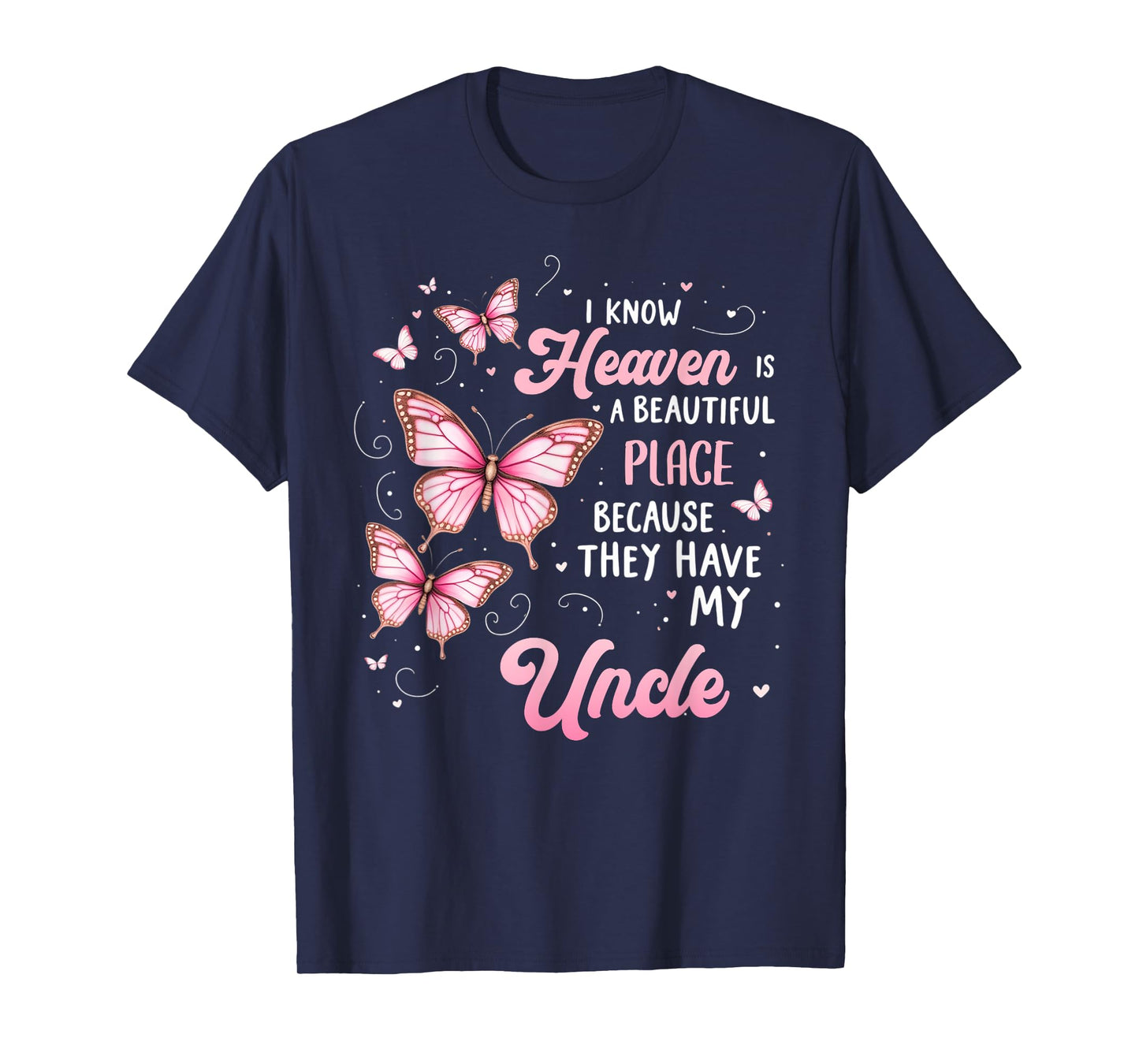 Uncle Is My Guardian Angel In Heaven Memorial Day Men Women T-Shirt