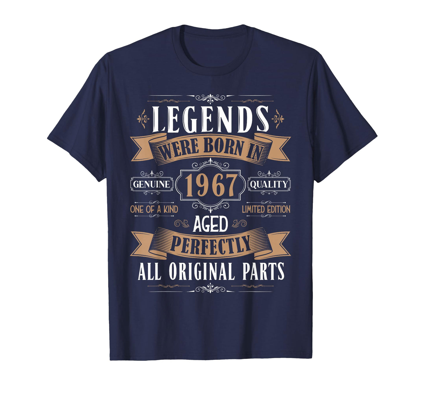 Legends Born In 1967 58th Birthday 58 Years Old Bday Men T-Shirt