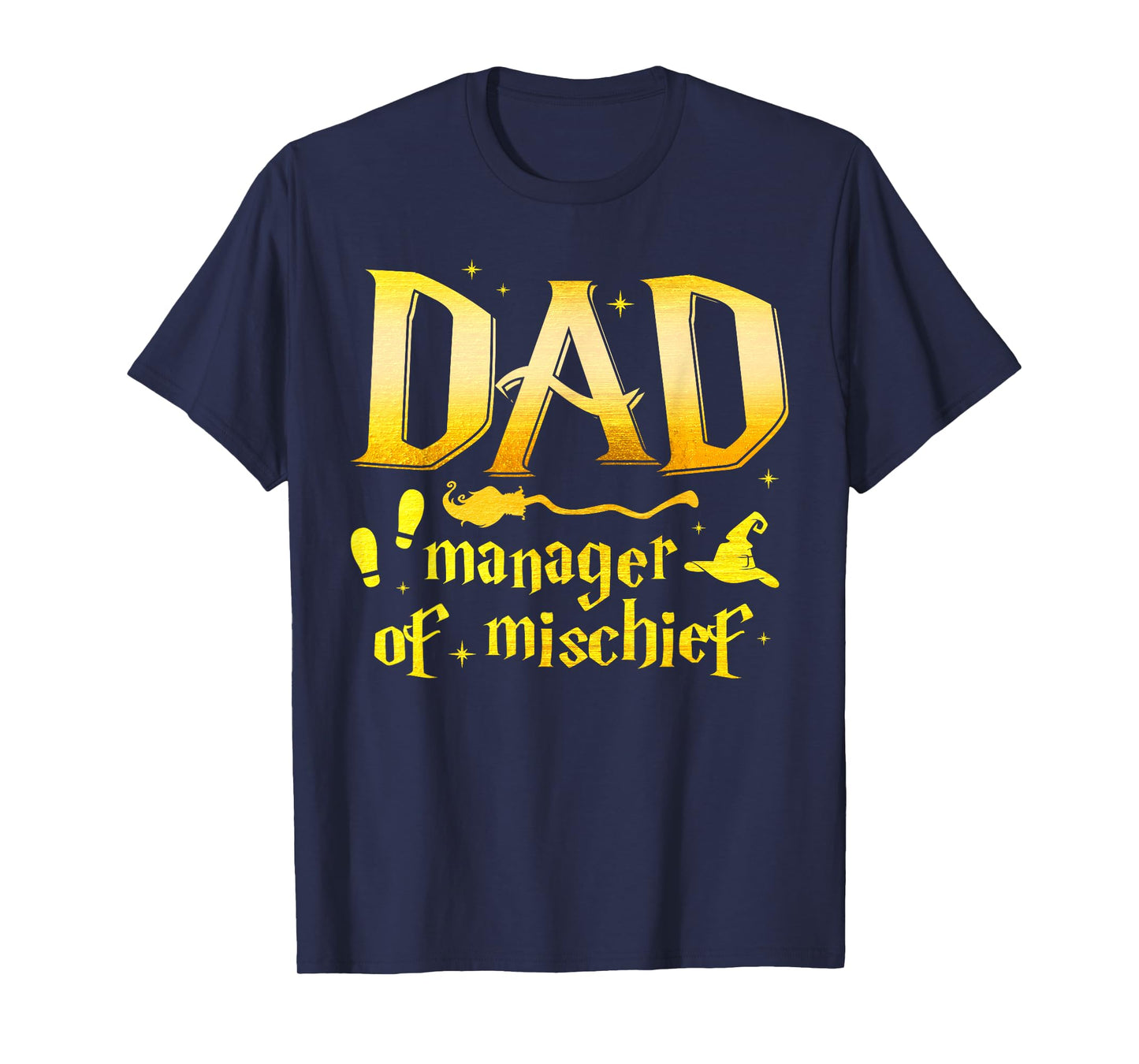 Magical Dad Manager of Mischief Birthday Family Matching T-Shirt