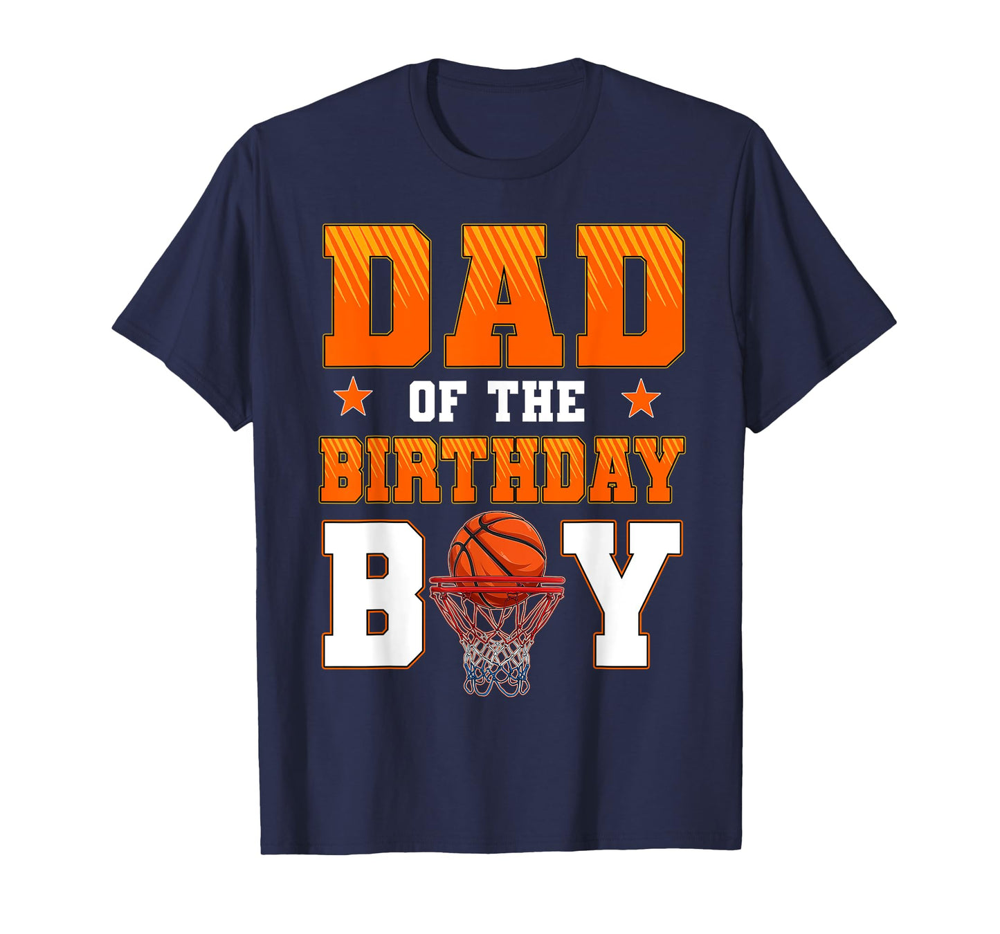 Dad Of The Birthday Boy Basketball Party Family Matching T-Shirt
