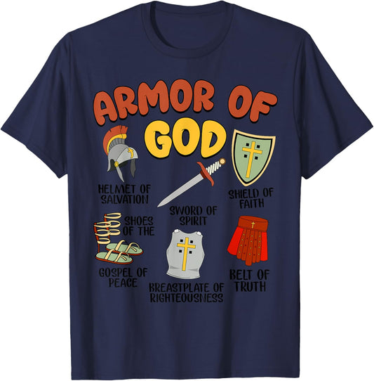 Christian Boys Armor of God Jesus is King T-Shirt