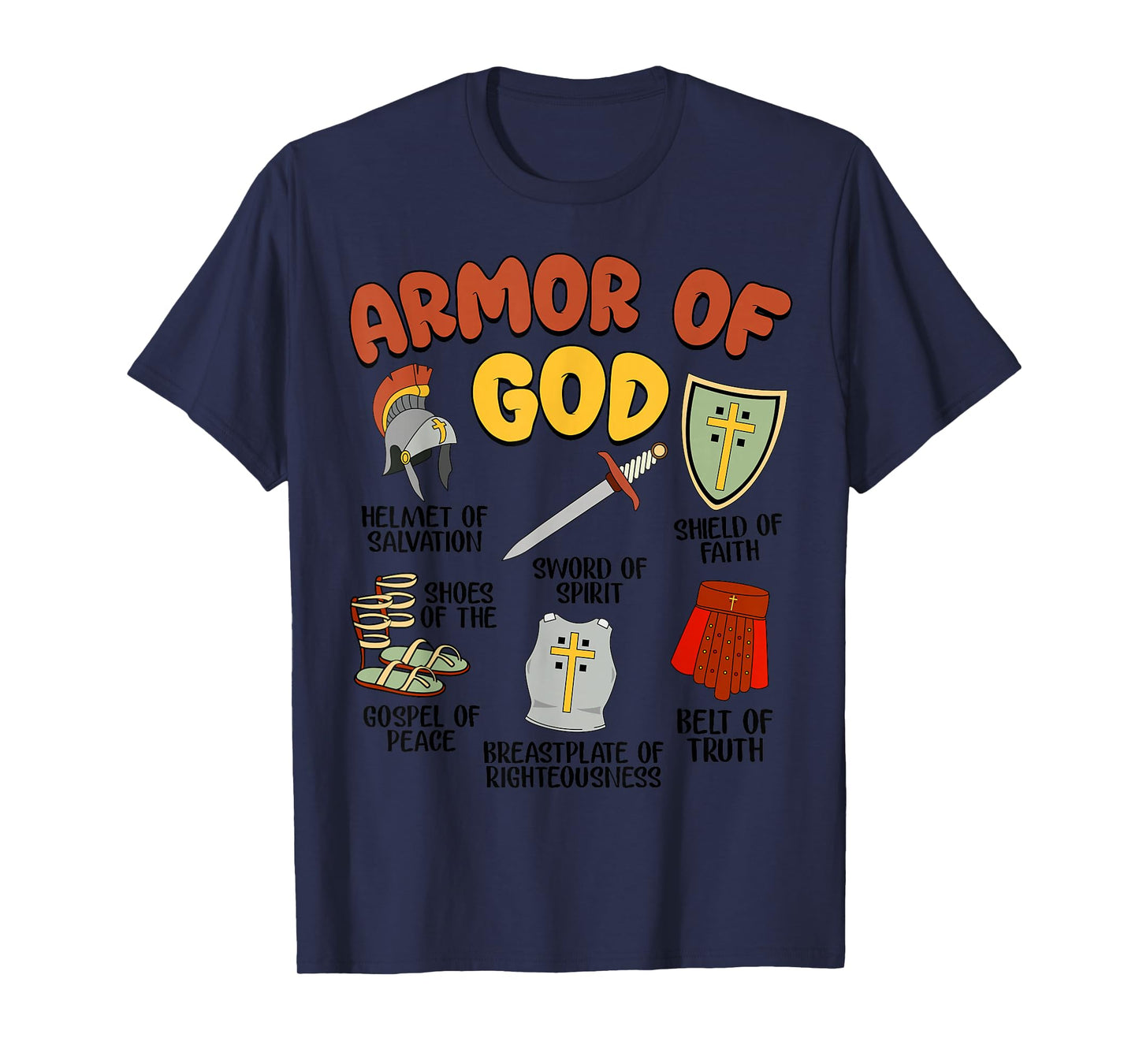 Christian Boys Armor of God Jesus is King T-Shirt
