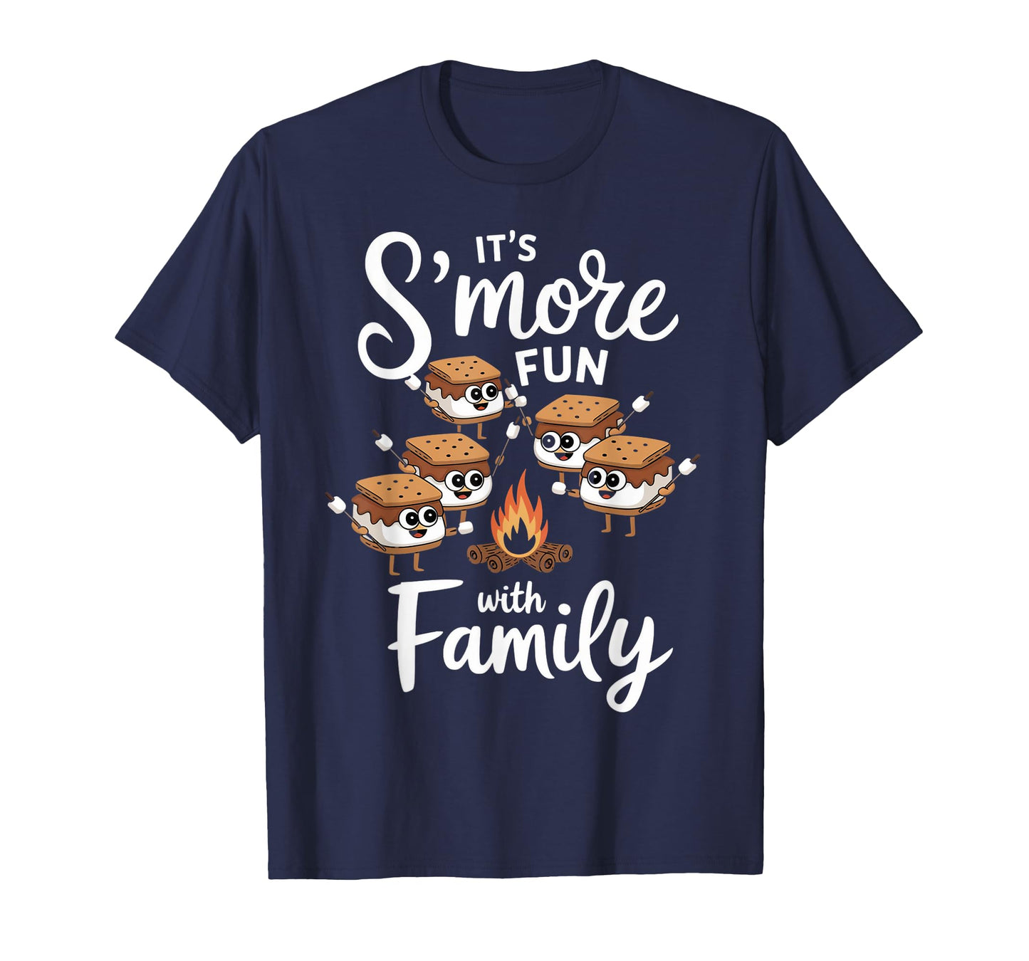 S'more Fun With Family Camping Smores Kawaii S'mores T-Shirt