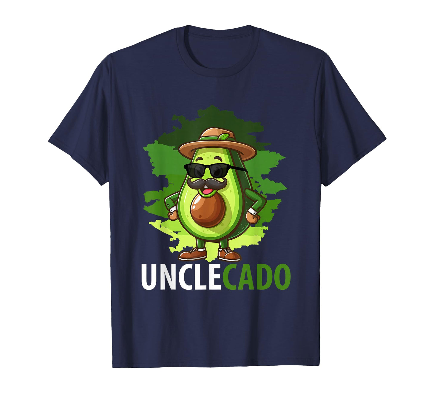 Unclecado Father's Day Avocado Fruits Vegan Funny Uncle T-Shirt