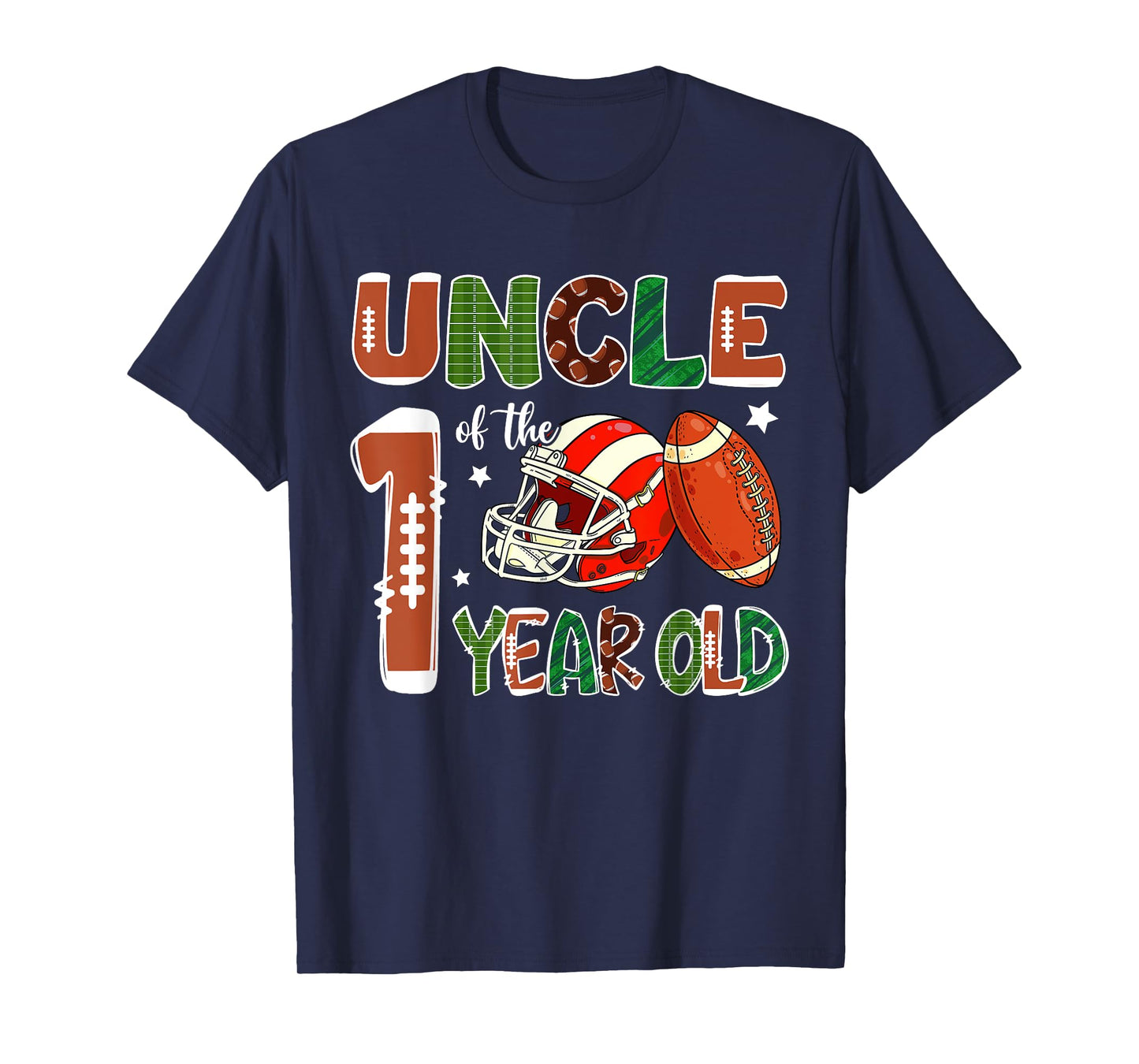 Uncle Of The 1 Year Old Football Themed 1st Birthday Party T-Shirt