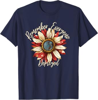 Patriotic Remember Everyone Deployed Red Friday Military T-Shirt for Women Men
