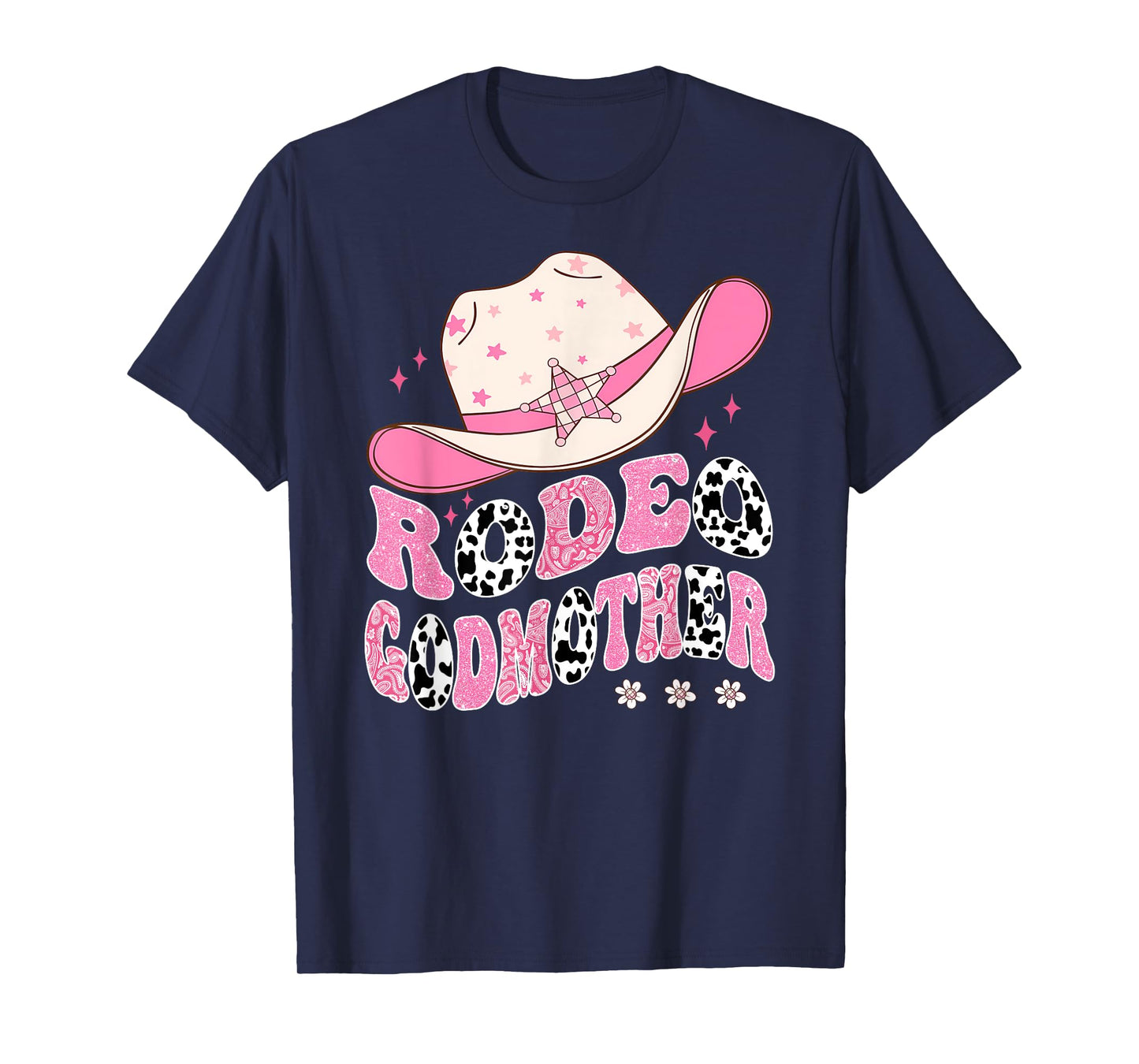 Rodeo GodMother Pink CowGirl 1St Birthday Family Matching T-Shirt