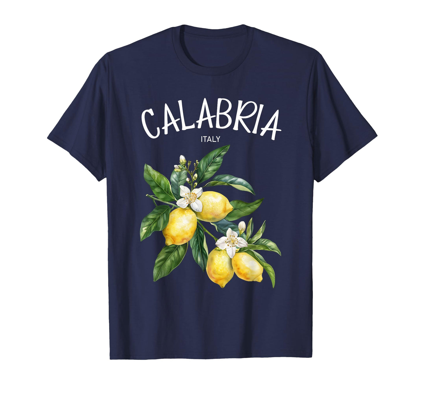 Calabria Lemon Art Italian Fruit Lover Italy Vintage Italia T-Shirt