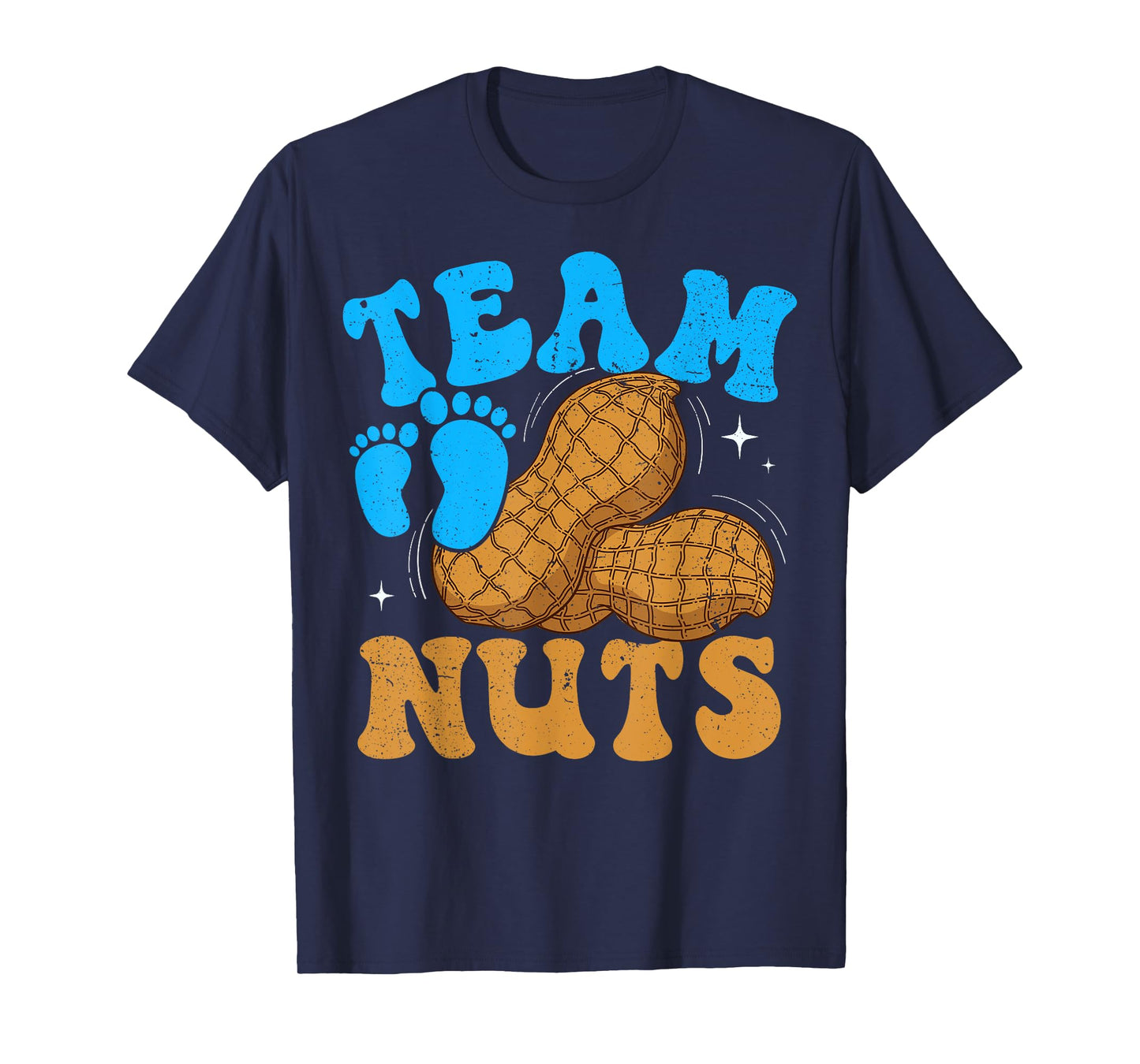 Baby Party Gender Reveal Party Team Nuts Funny Gender Reveal T-Shirt