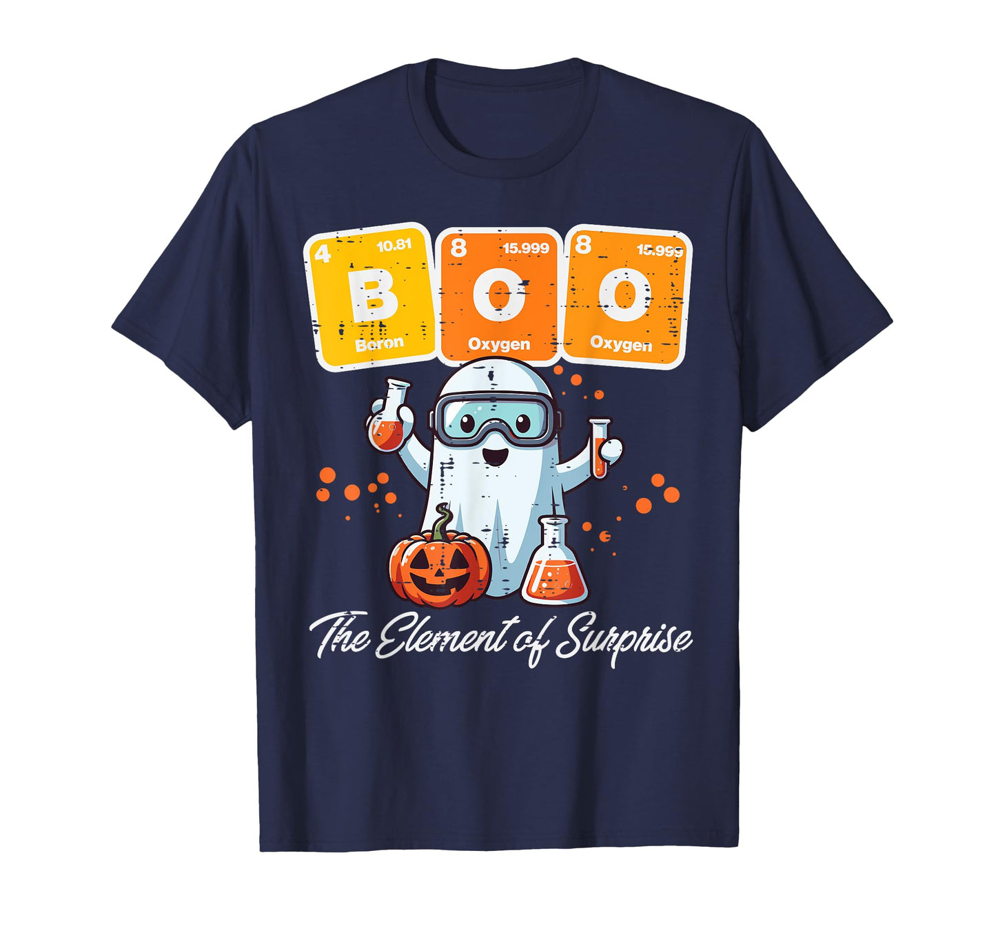 Halloween Chemist Ghost Elements Surprise Costume Men Women T-Shirt