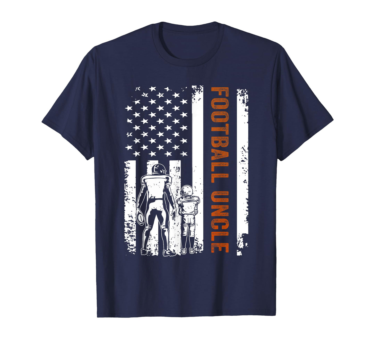 Football Uncle Flag American Gift football Dad T-Shirt