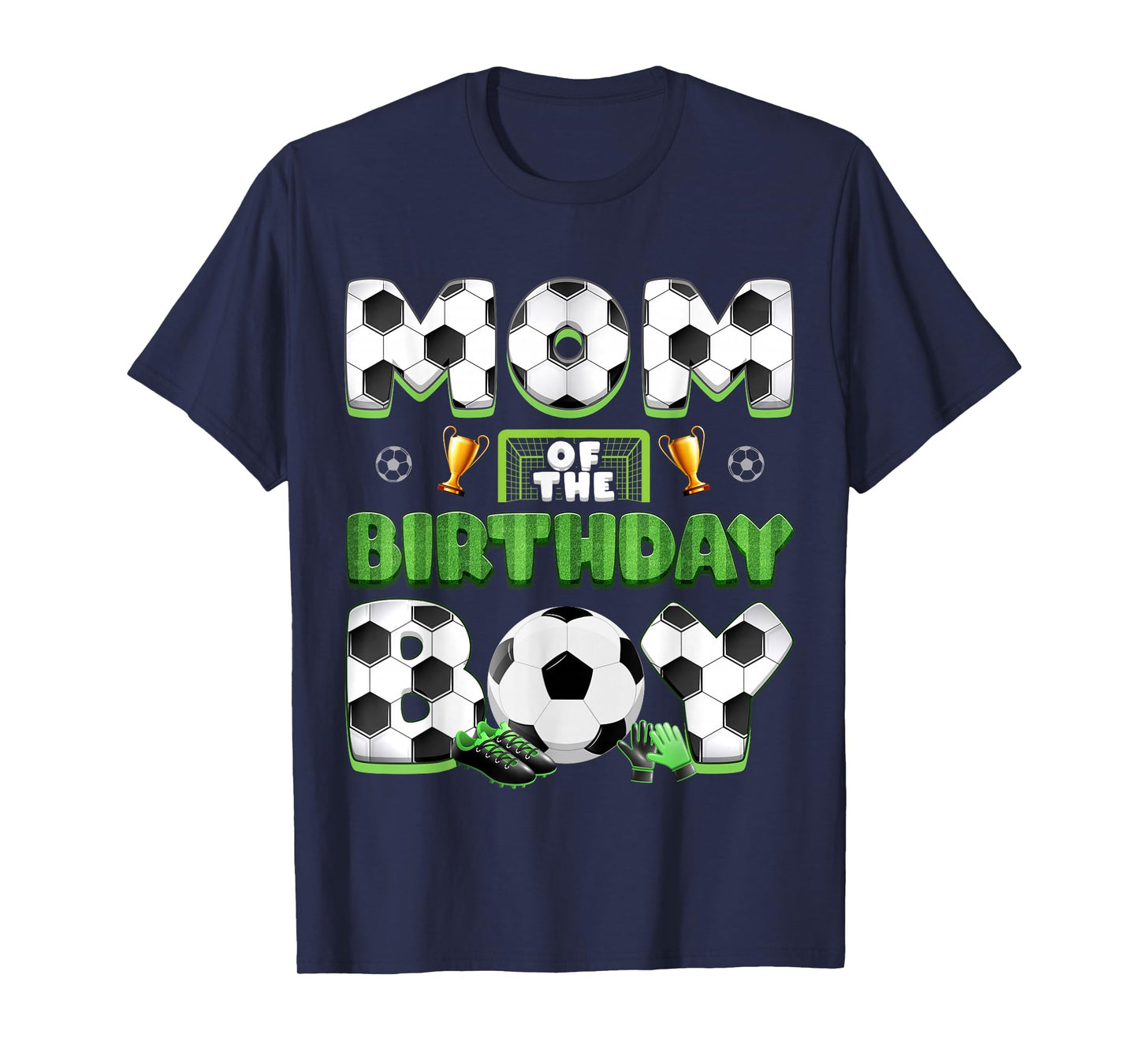 Mom And Dad Of The Birthday Boy Soccer Group Family Matching T-Shirt