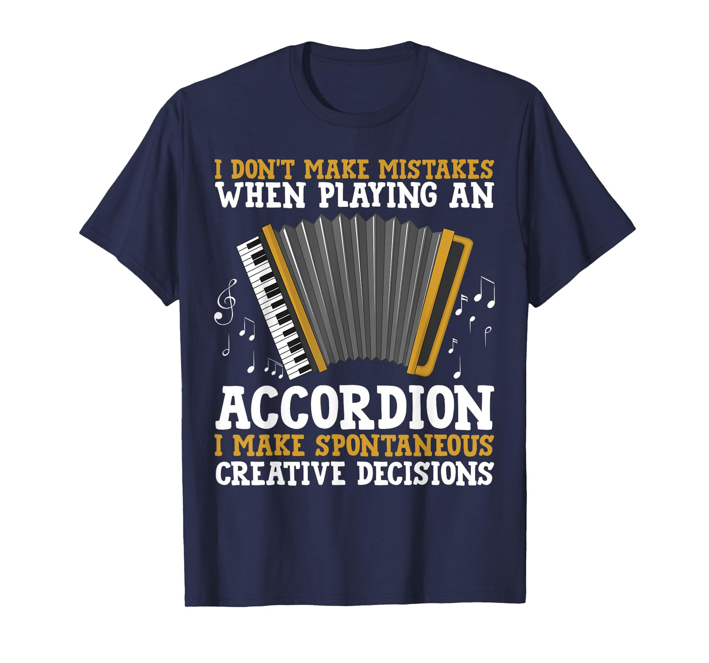 Accordion Art For Men Women Accordionist Accordion Player T-Shirt