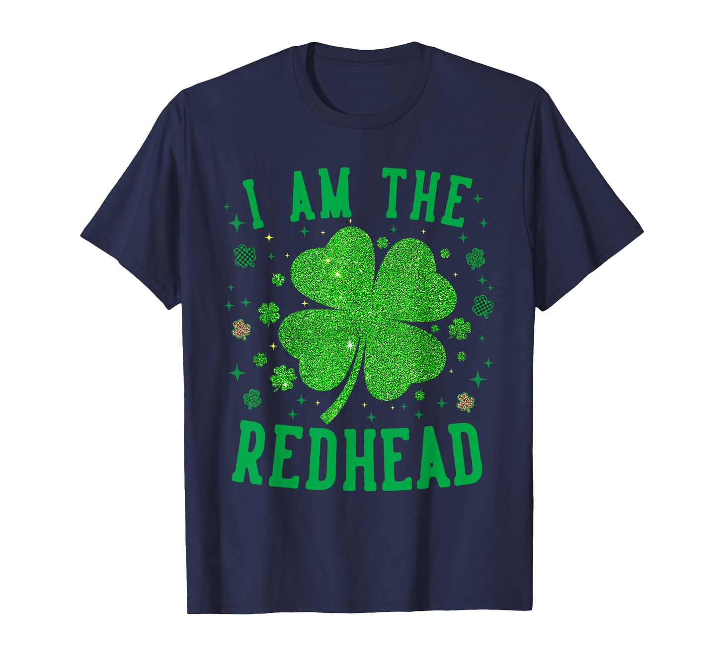 I Am The Redhead Leopard Dibs on The Redhead St Patricks day T-Shirt