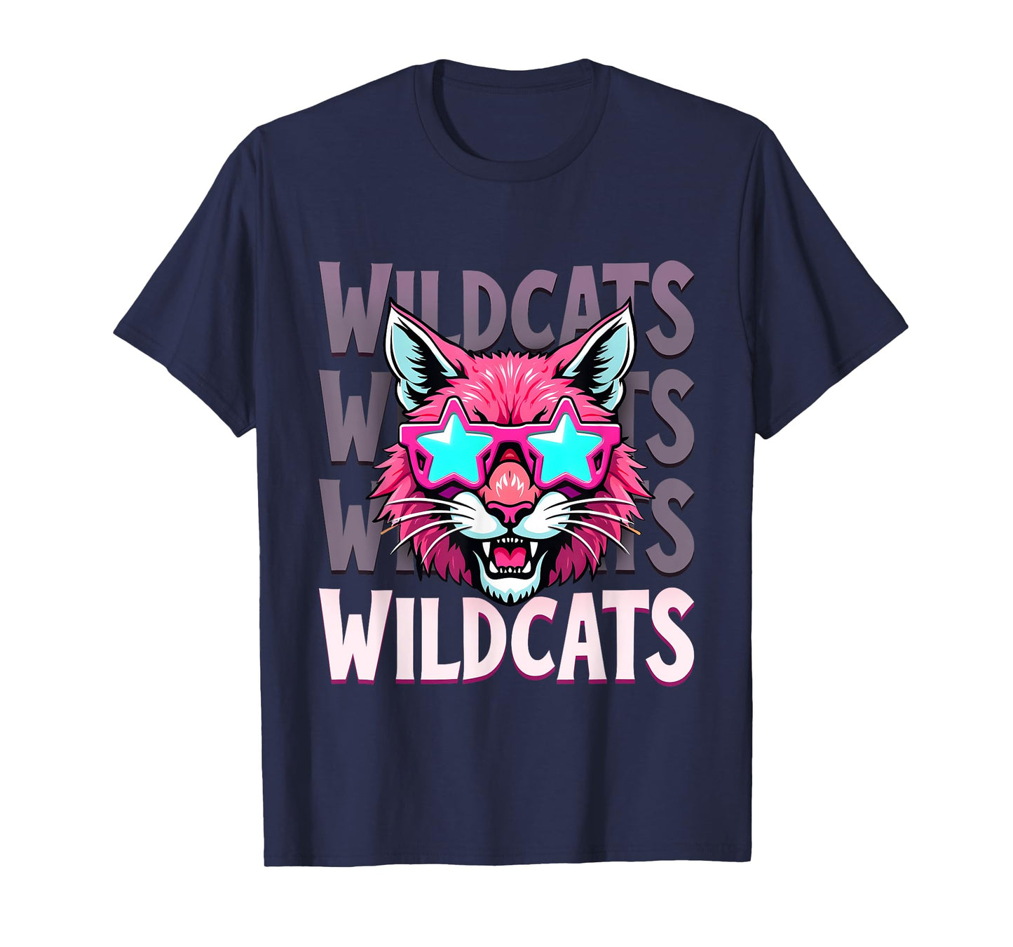 Wildcats School Mascot Cute Wildcats Mascot Sport Teams T-Shirt