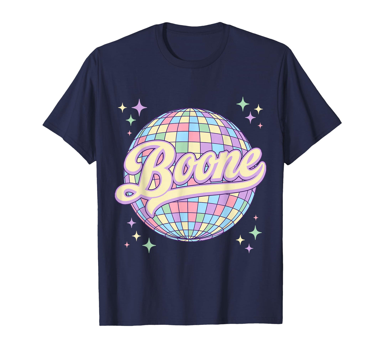 Retro Boone First Name Personalized Disco 80s Birthday T-Shirt