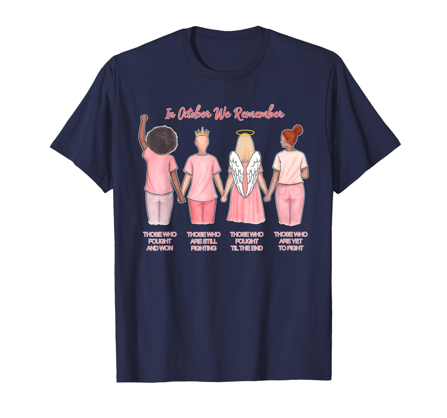 In October We Remember Those Who Fought And Won Women Girls T-Shirt
