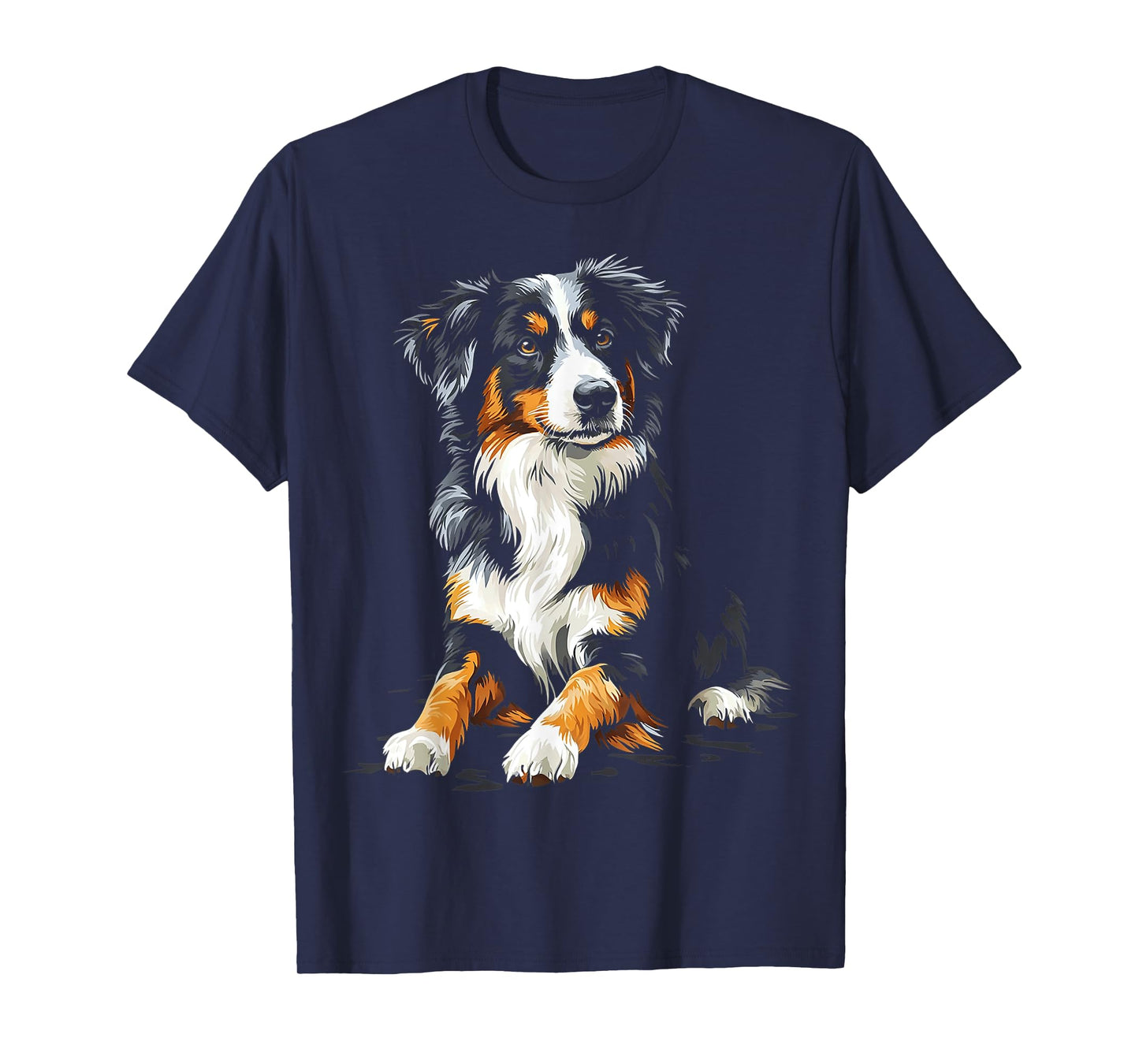 Australian Shepherd Dog Pet Artwork Australian Shepherd Men Women Kids T-Shirt