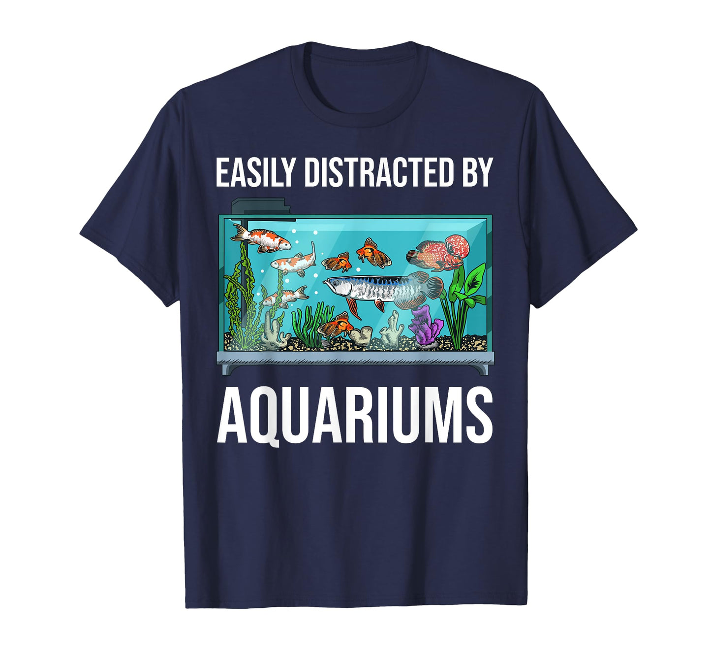 Aquarium Art for Men Women Fish Keeper Coral Fish Tank Lover T-Shirt
