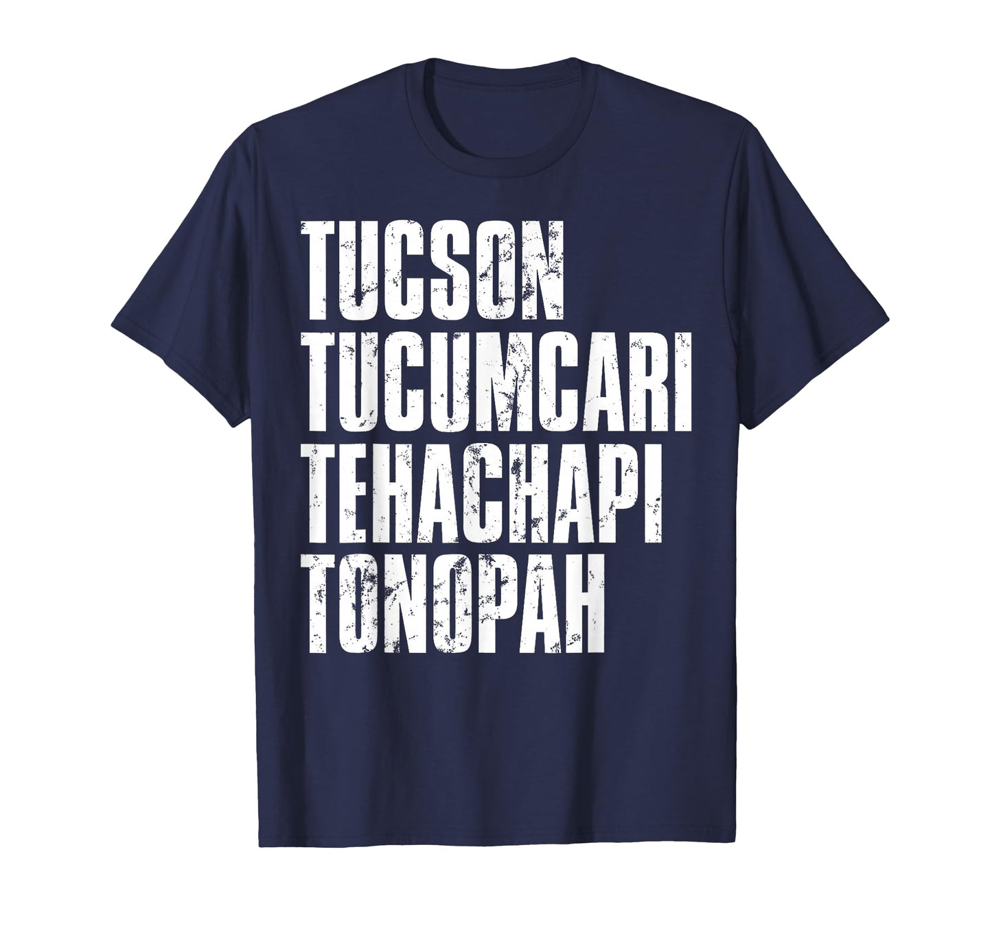 Retro Tucson Tucumcari Tehachapi Tonapah Tourist T-Shirt