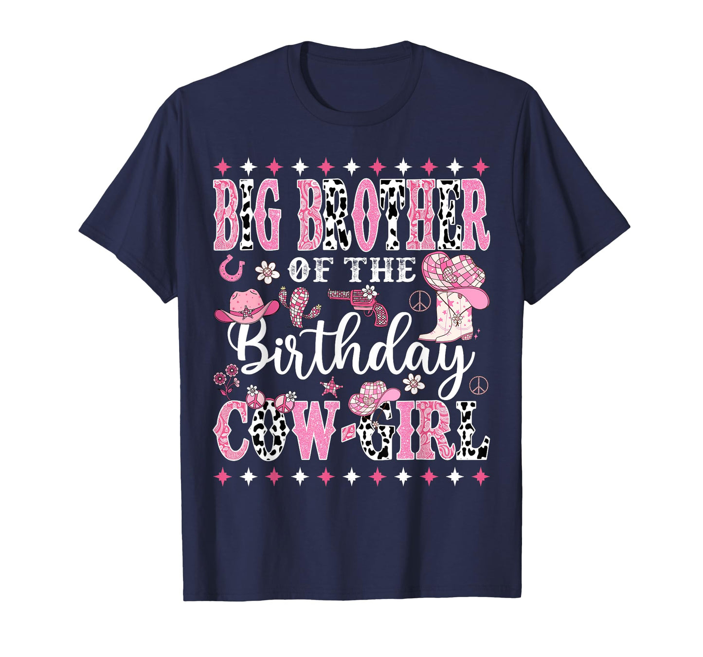Big Brother Of The Birthday CowGirl Rodeo CowGirl Birthday T-Shirt