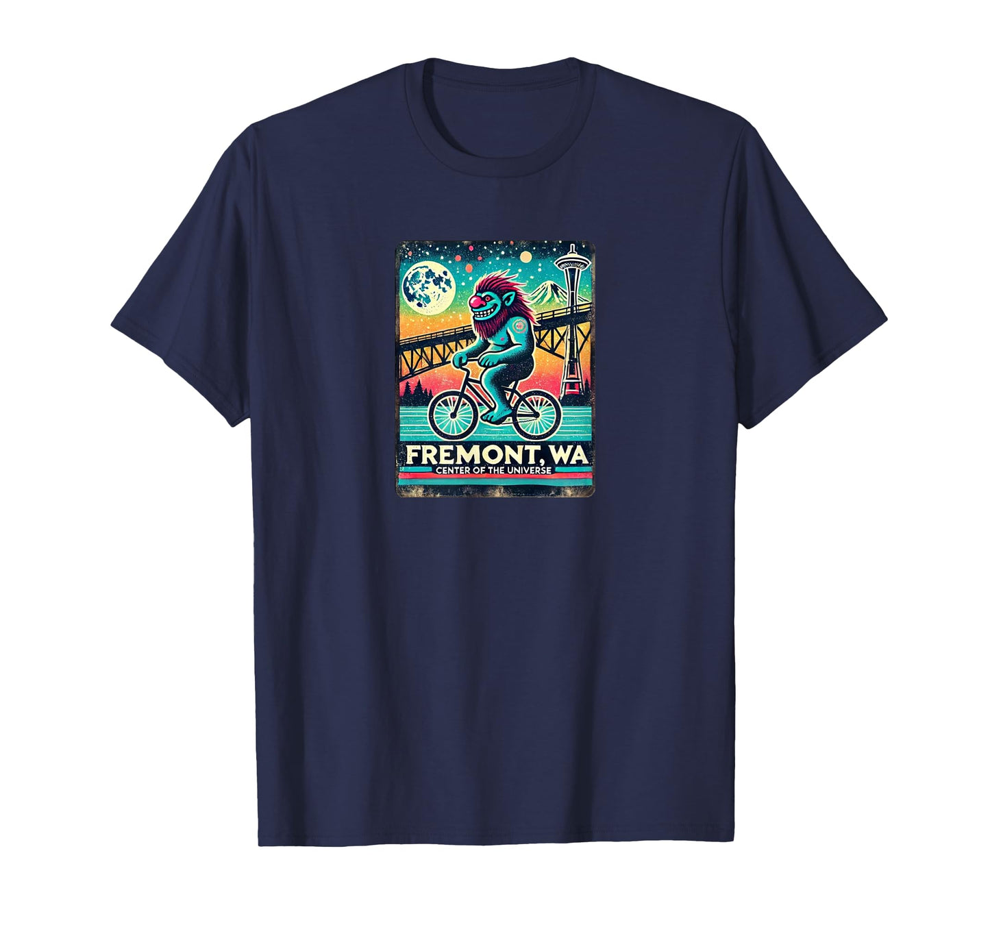 Fremont Solstice Troll, Seattle, WA - Designed Locally T-Shirt