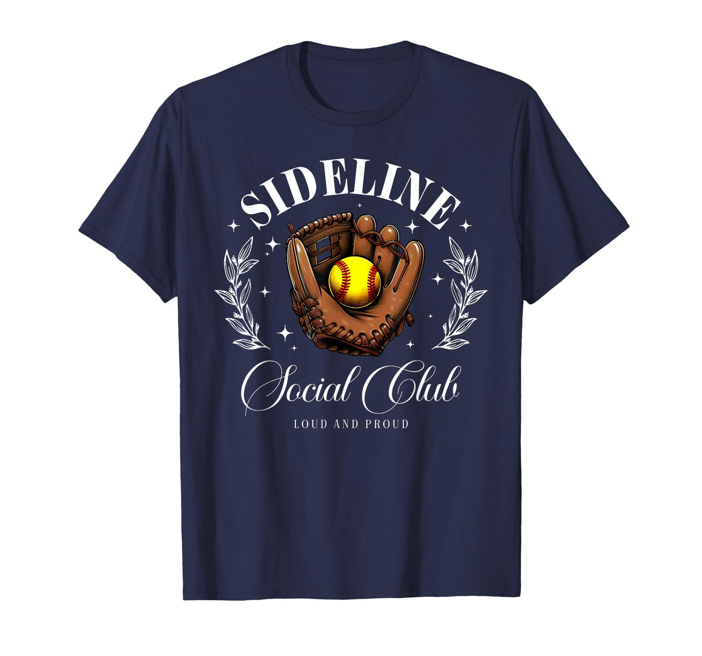 Sideline Social Club Softball Mom Matching T-Shirt