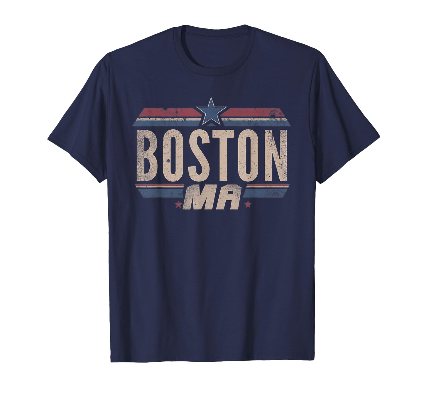 Boston - Patriotic USA 4th of July American Flag America T-Shirt