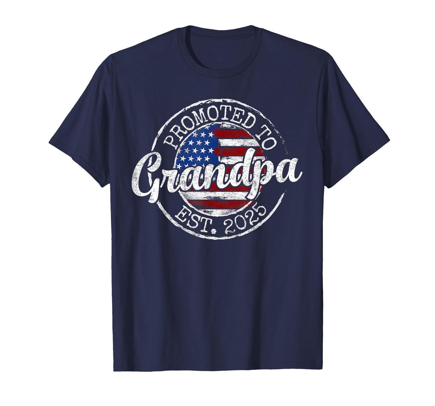 Promoted To Grandpa Est 2025 Soon To Be Grandpa Gifts Poppop T-Shirt