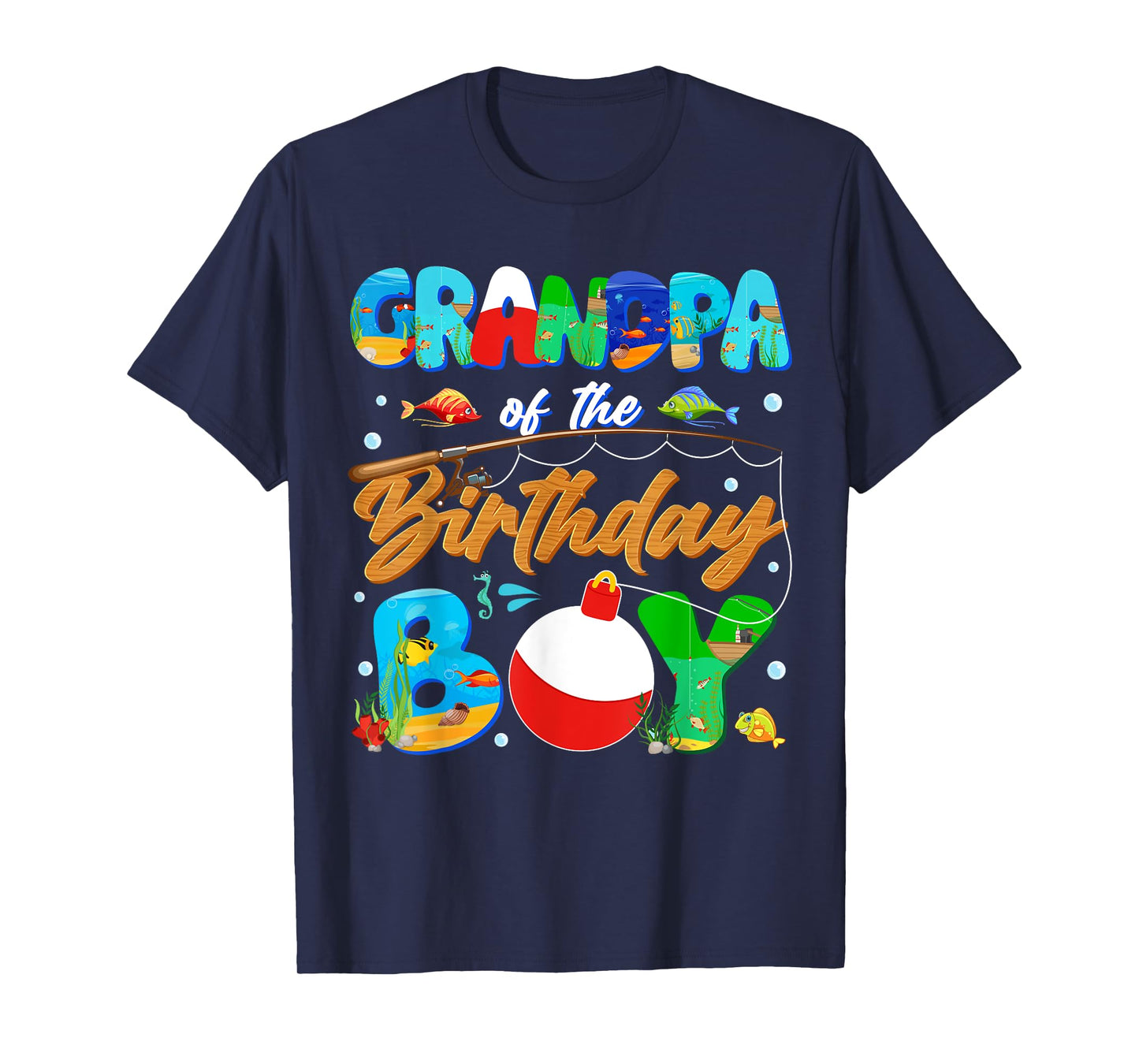 Grandpa Of The Birthday Boy Ofishally One Family Matching T-Shirt