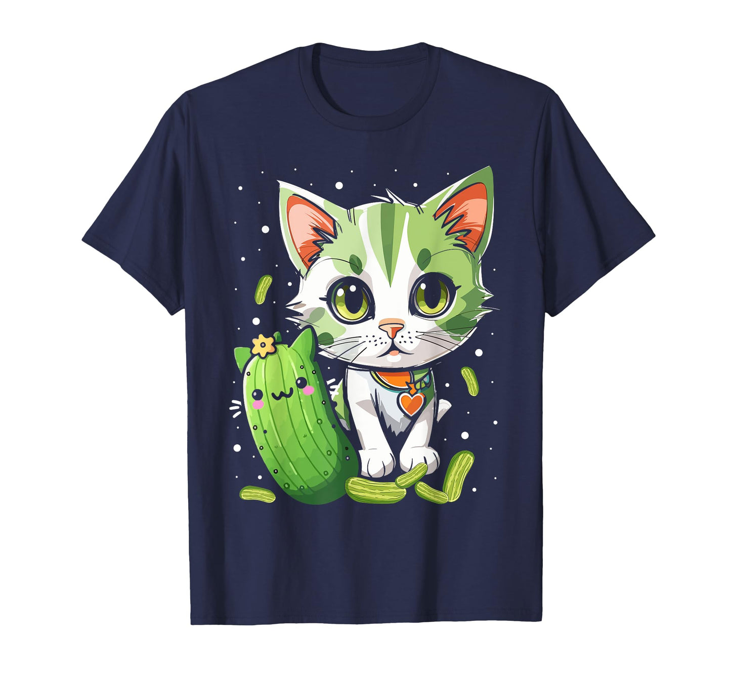 Funny Kittens vs Gherkin Pickle Cat Mom Lady T-Shirt