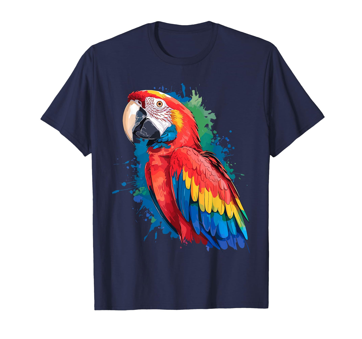 Cool Parrot Art For Men Women Girls Parrot Bird Lovers T-Shirt