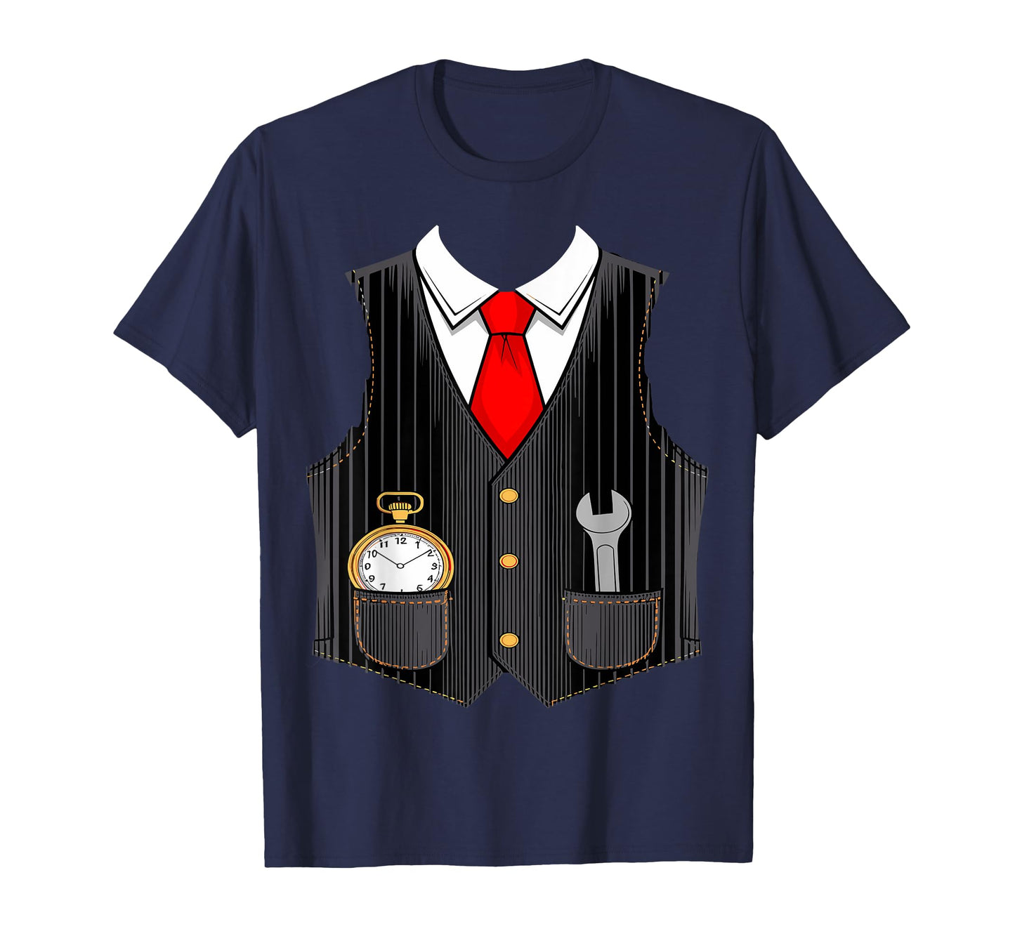 Halloween Train conductor costume for kids men women T-Shirt