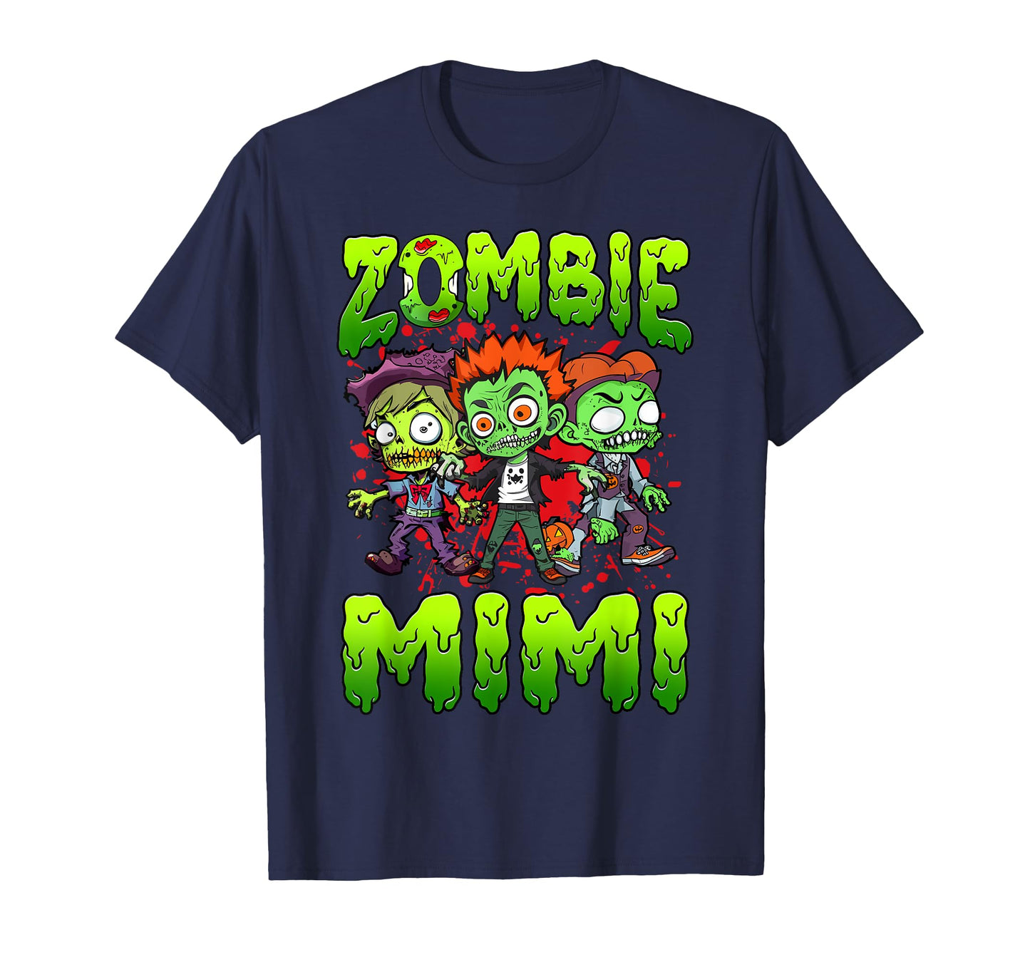 Zombie Mimi Halloween Costume Family Matching T-Shirt