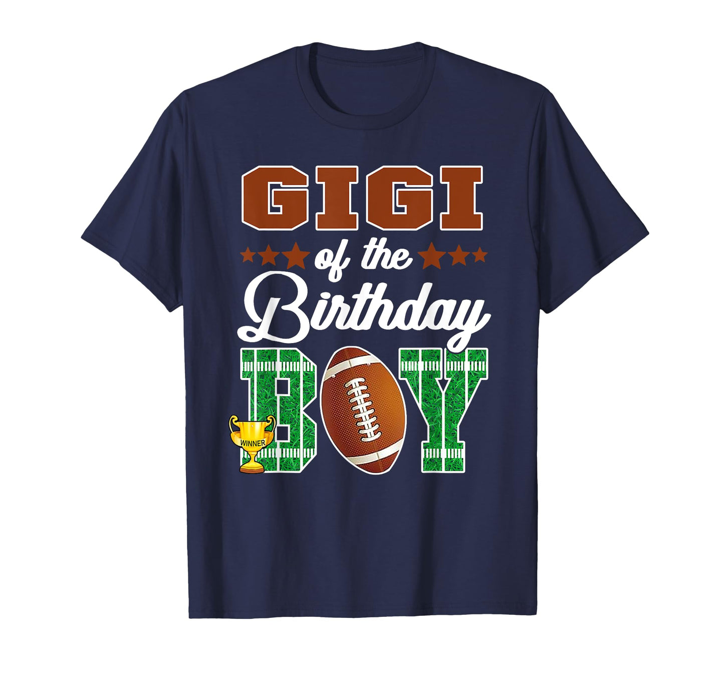 Gigi Of The Birthday Boy Football Party Family Matching T-Shirt
