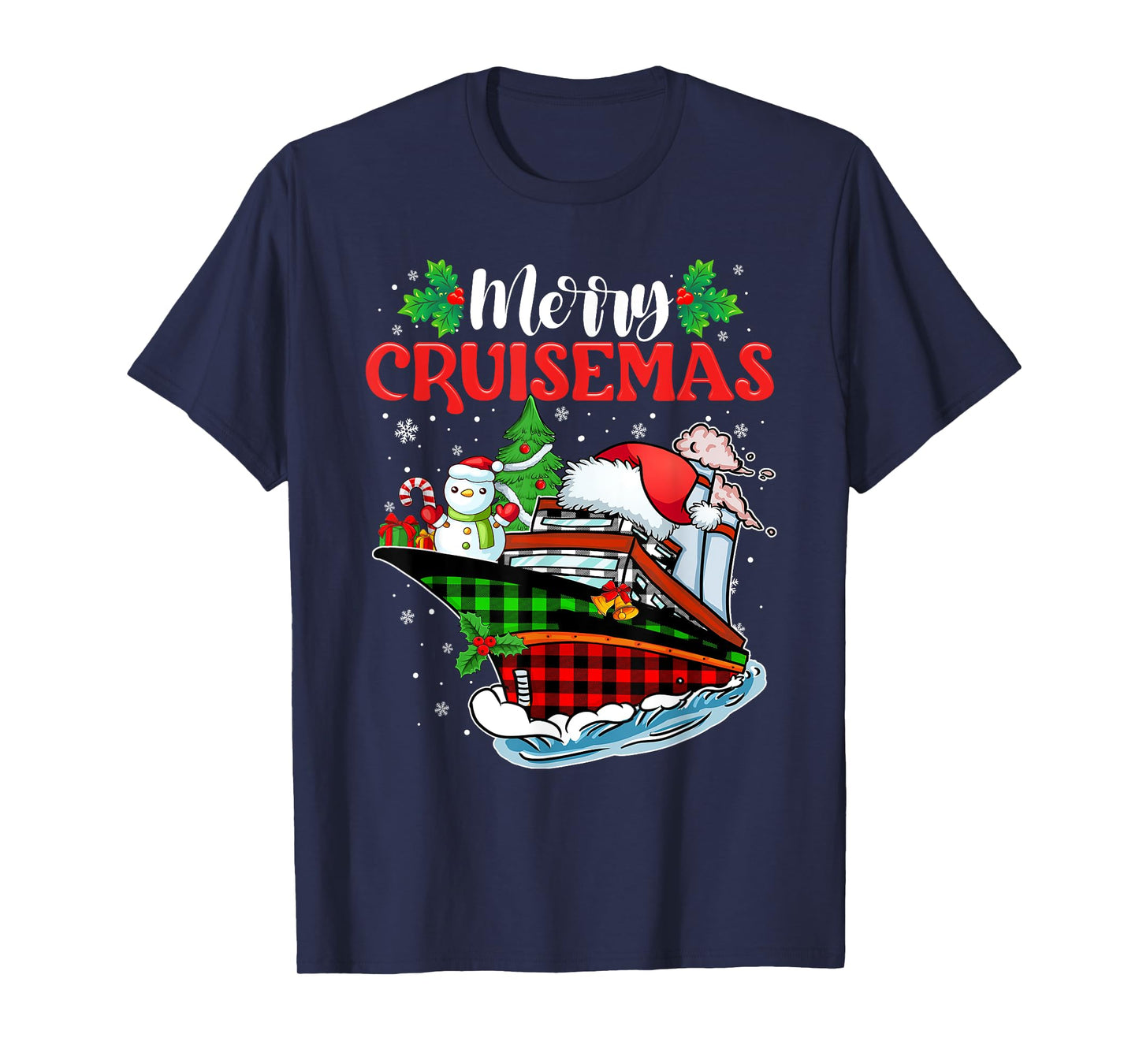 Merry Cruisemas 2025 Christmas Santa Reindeer Cruise Ship T-Shirt
