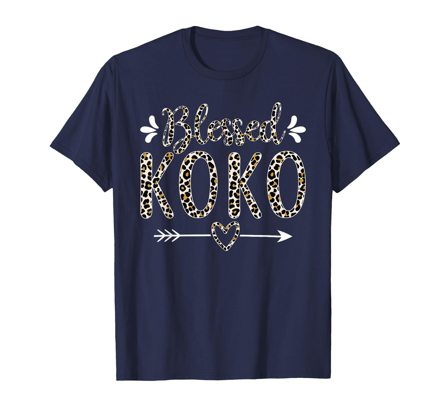 Blessed Koko Grandma Grandmother Cute Leopard Mothers Day T-Shirt